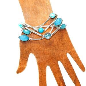 5 Vintage Abstract Different Matching Stacking Bracelets